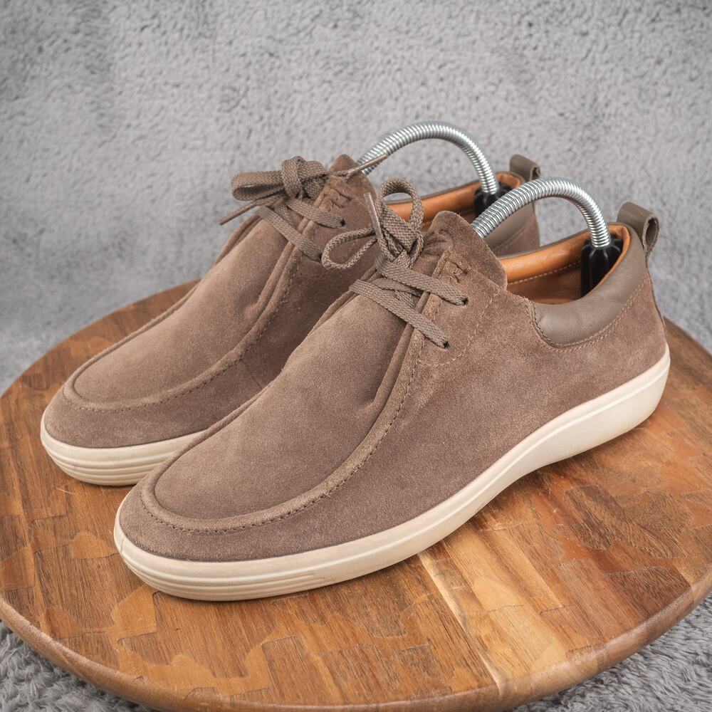 ECCO Men's Soft 7 Tan Suede Wallaby Sneaker Size US 7 - Picture 3 of 8